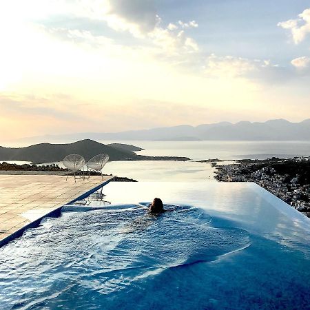 Villa Estée, luxury villa with private infinity pool&jacuzzi Elounda Esterno foto