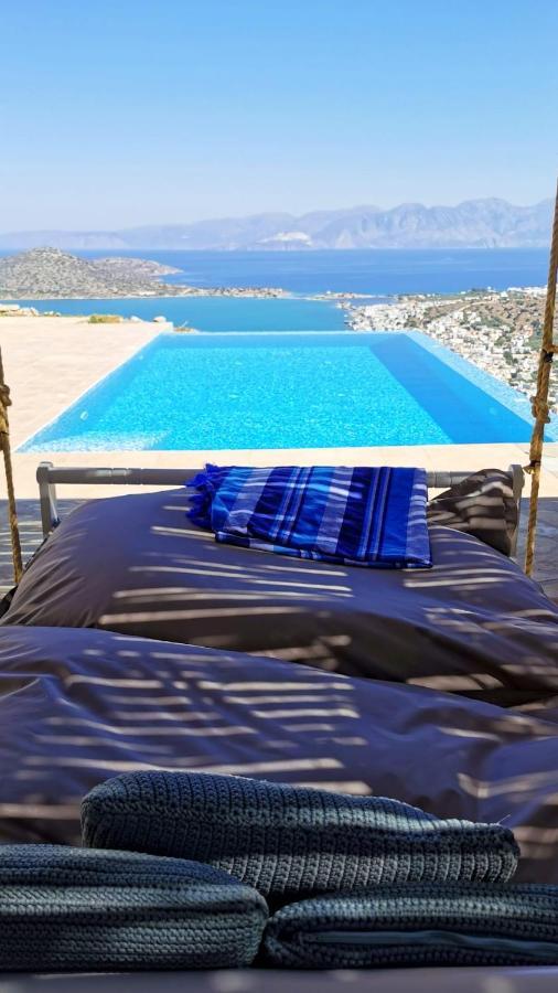 Villa Estée, luxury villa with private infinity pool&jacuzzi Elounda Esterno foto