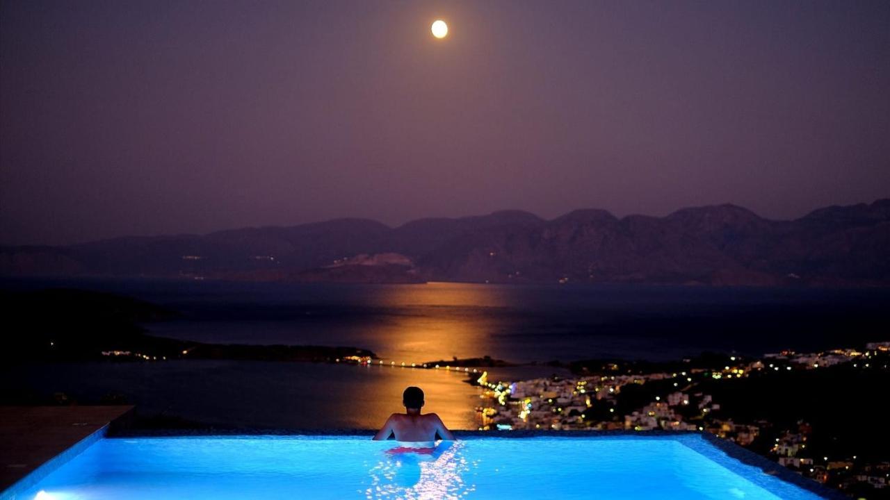 Villa Estée, luxury villa with private infinity pool&jacuzzi Elounda Esterno foto