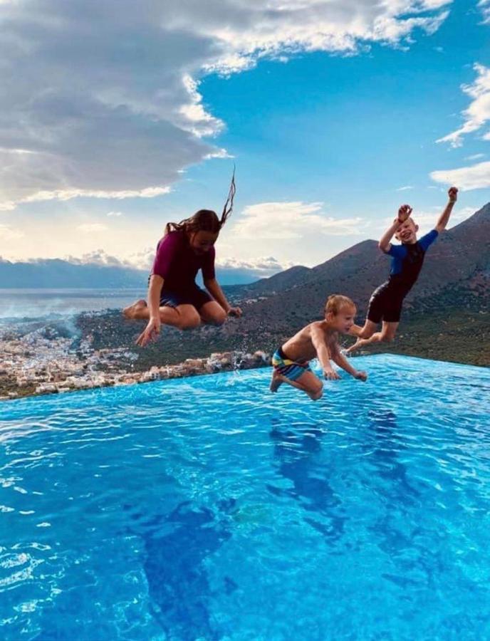 Villa Estée, luxury villa with private infinity pool&jacuzzi Elounda Esterno foto
