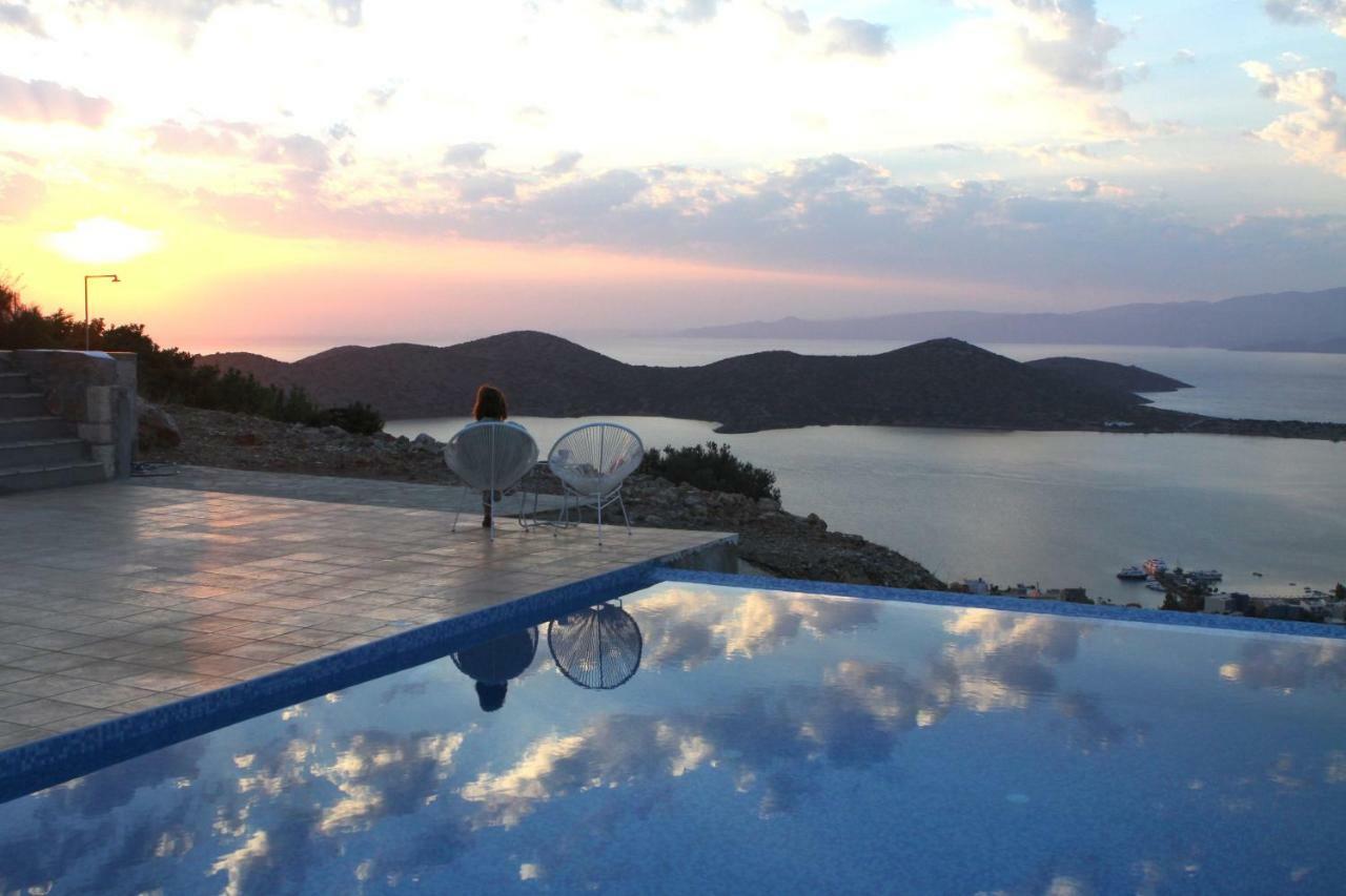 Villa Estée, luxury villa with private infinity pool&jacuzzi Elounda Esterno foto