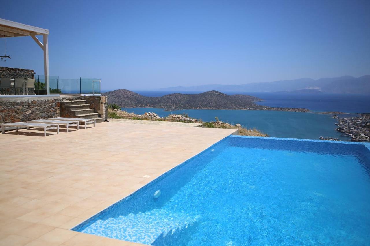 Villa Estée, luxury villa with private infinity pool&jacuzzi Elounda Esterno foto