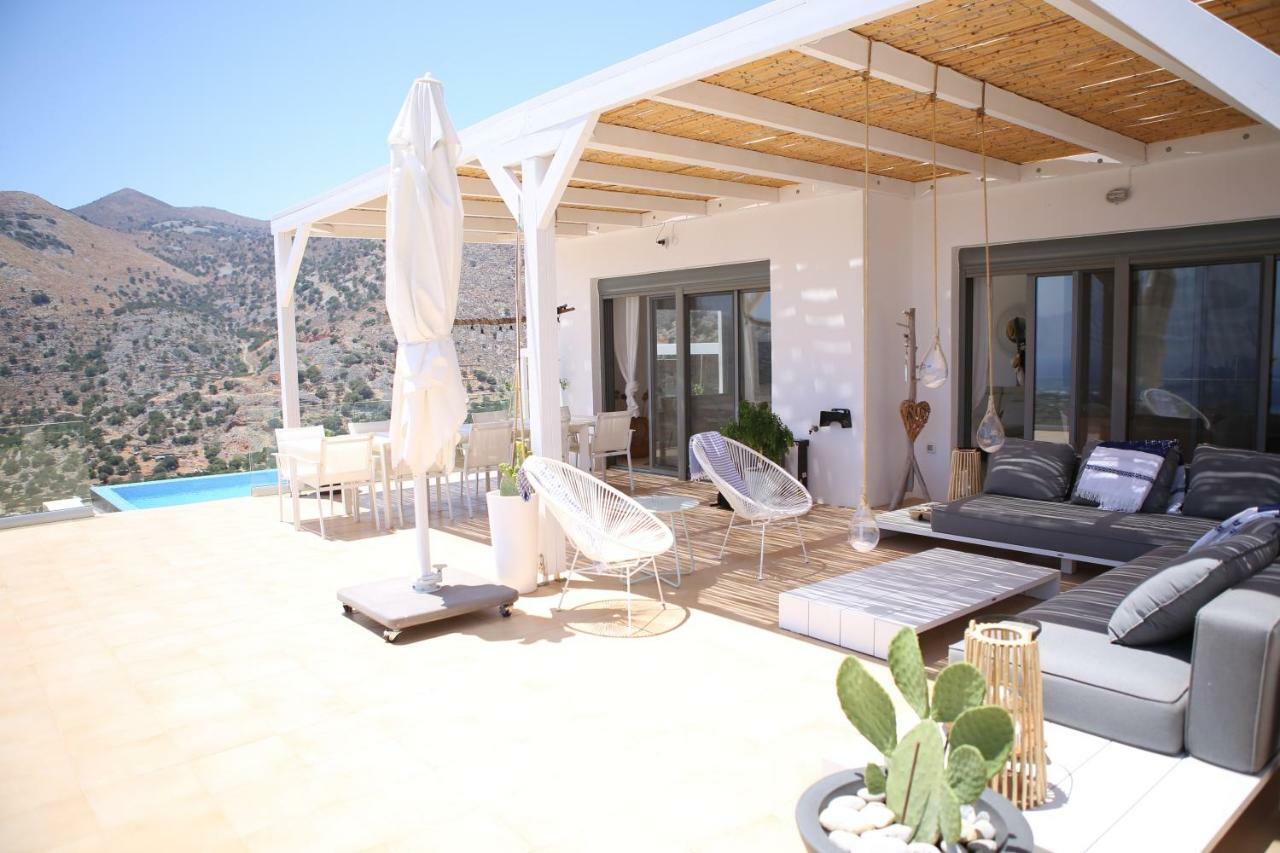 Villa Estée, luxury villa with private infinity pool&jacuzzi Elounda Esterno foto