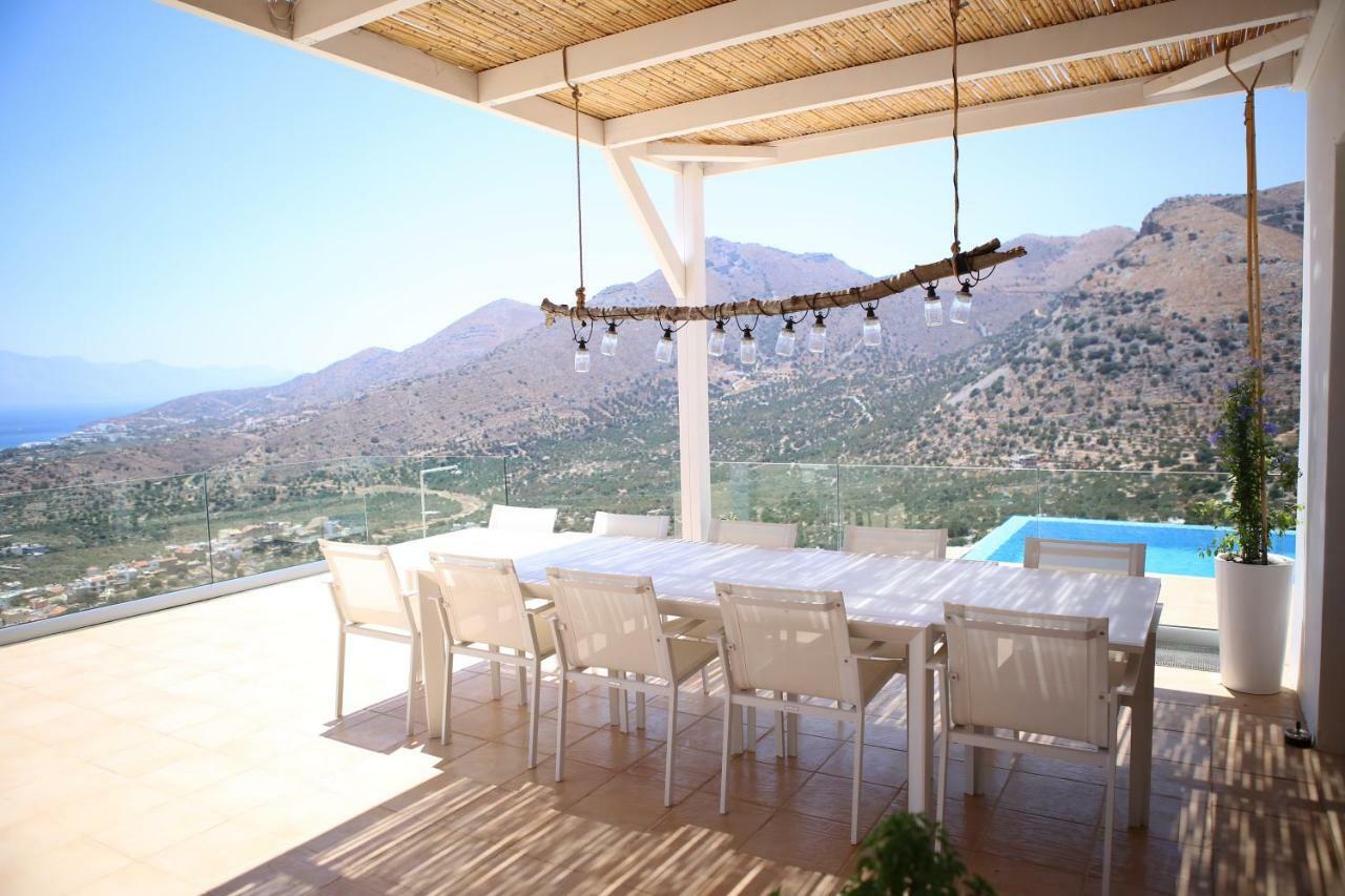 Villa Estée, luxury villa with private infinity pool&jacuzzi Elounda Esterno foto
